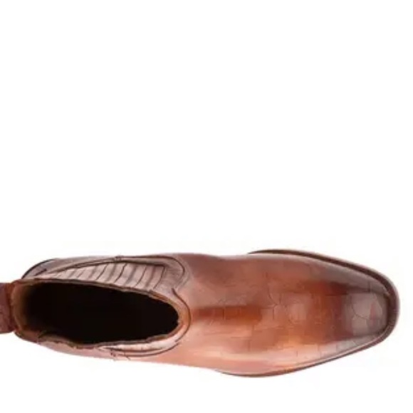 NEW Vintage Foundry Brown Leather Bootie Boots - Picture 3 of 5